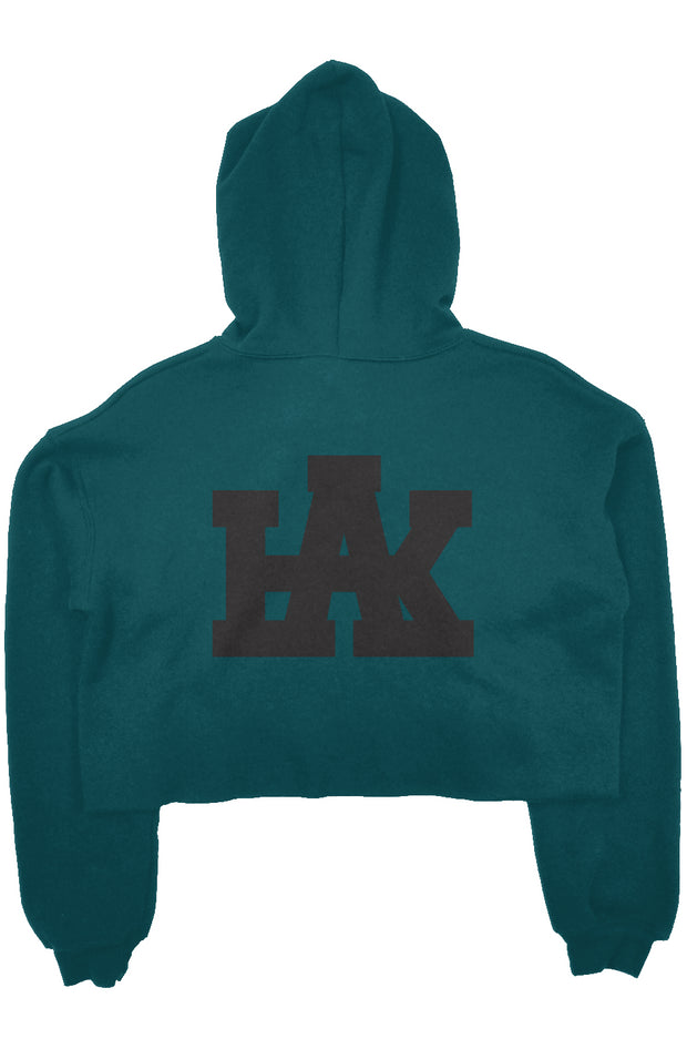 crop fleece hoodie