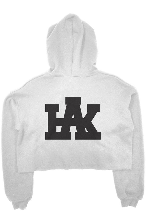 crop fleece hoodie