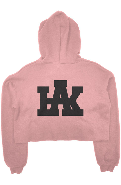 crop fleece hoodie